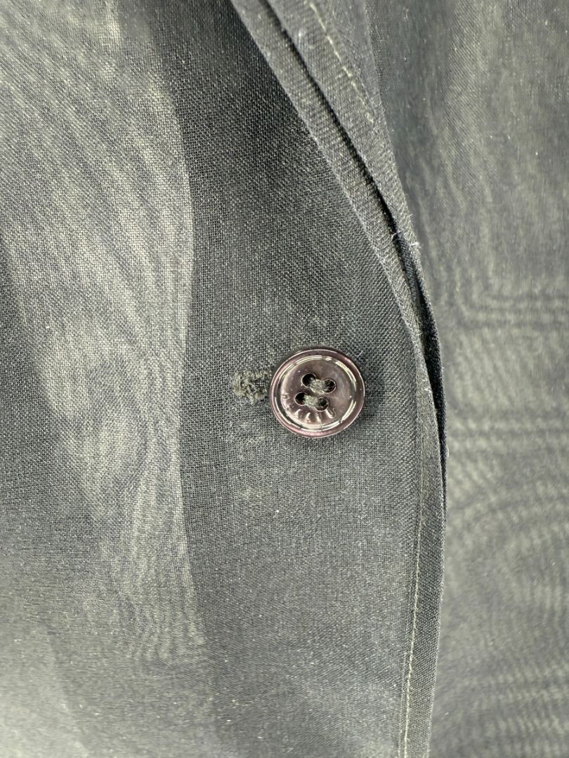 Féraud Paris Navy Silk Organza Ruffle Blouse – FR 44 - NWT