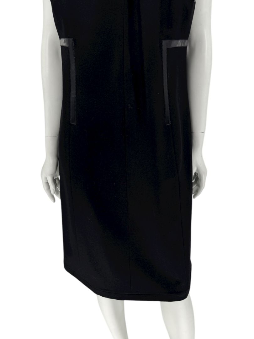 Akris Punto Women’s Black Wool Sleeveless Dress – Size 12
