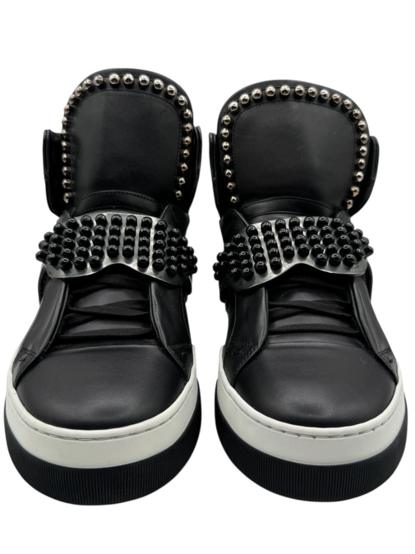 Fendi “Karl Loves Fendi” Studded High-Top Sneakers – Size 6 Mens