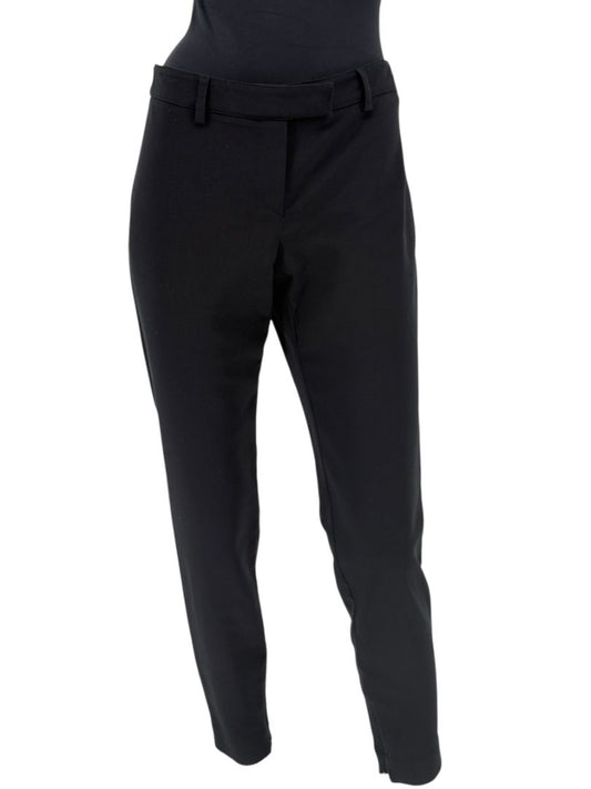Alexander McQueen Black Wool-Cotton Blend Slim Pants with Ankle Zips – Size IT 46 (US 10)