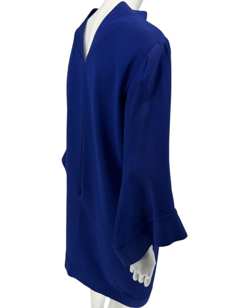 Pamella Roland Cobalt Blue Structured Shift Dress – Large