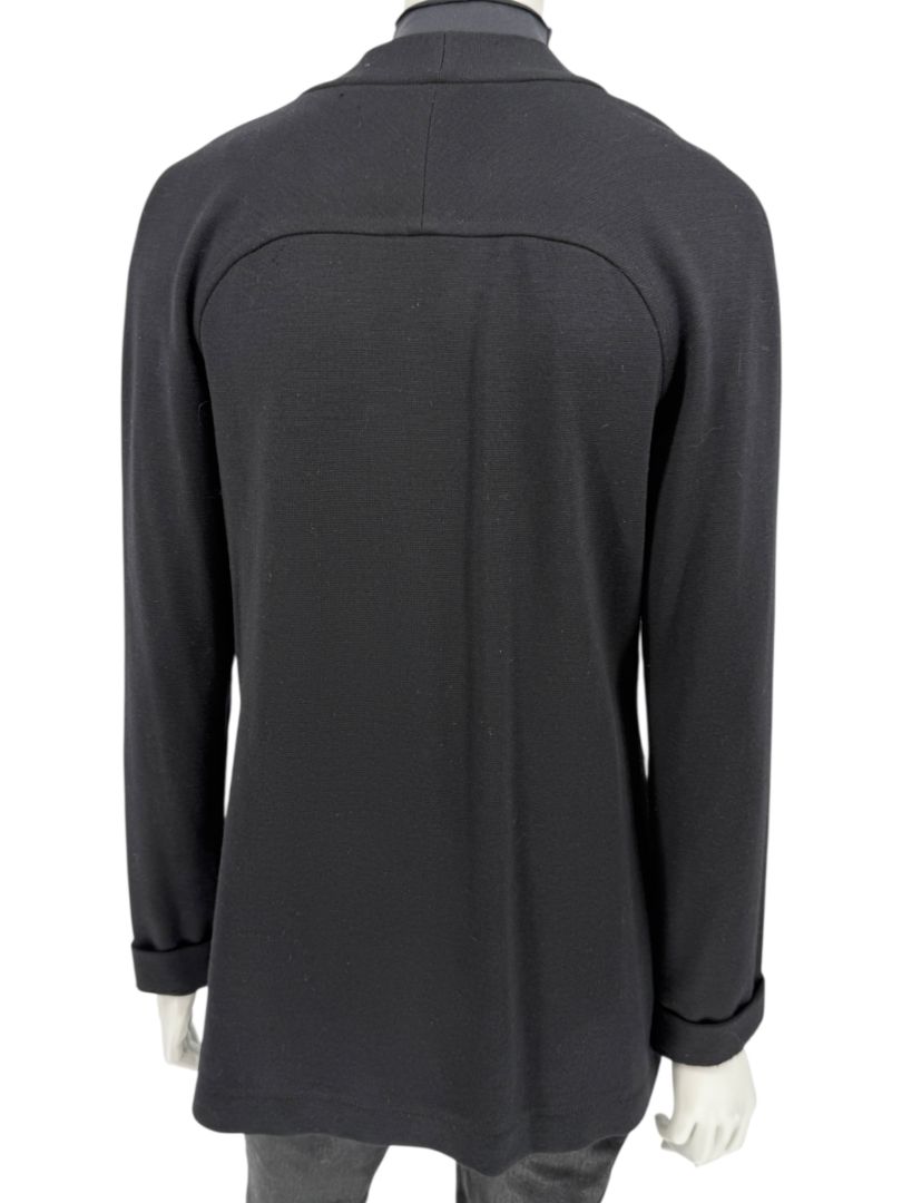 Lida Baday Black Wool Knit Cardigan - Size 12