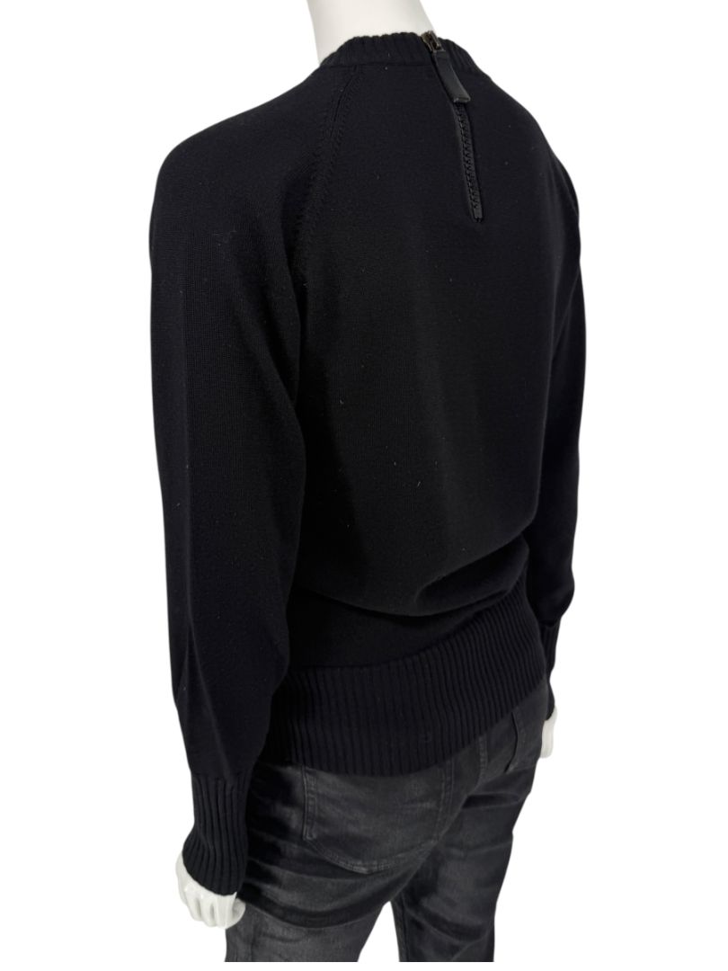 Burberry London Black Wool Logo Sweater – Size L