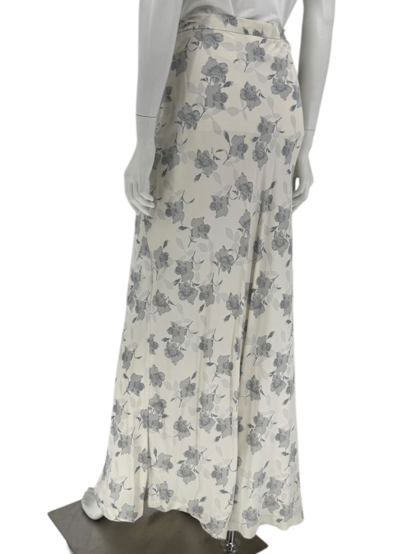Votre Nom Paris Gray Floral Maxi Skirt – Size 46