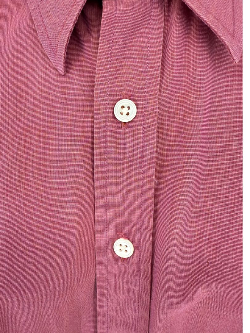 Craig Taylor Raspberry Pink 100% Cotton Button-Front Shirt – Size M
