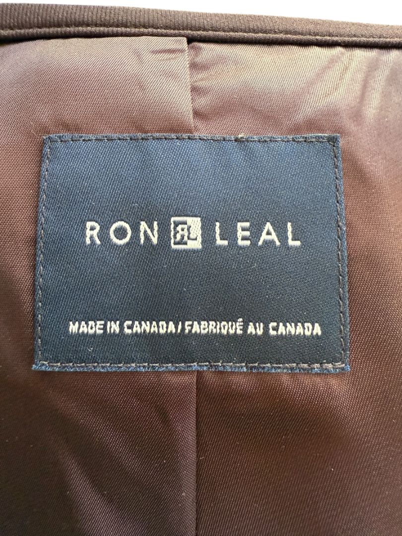 Ron Leal Aubergine Wool-Blend Two-Piece Set – Size 12