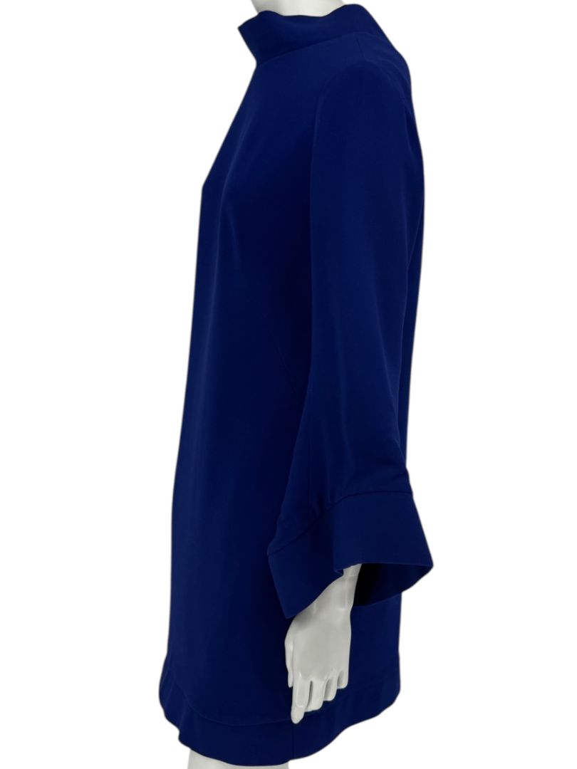 Pamella Roland Cobalt Blue Structured Shift Dress – Large