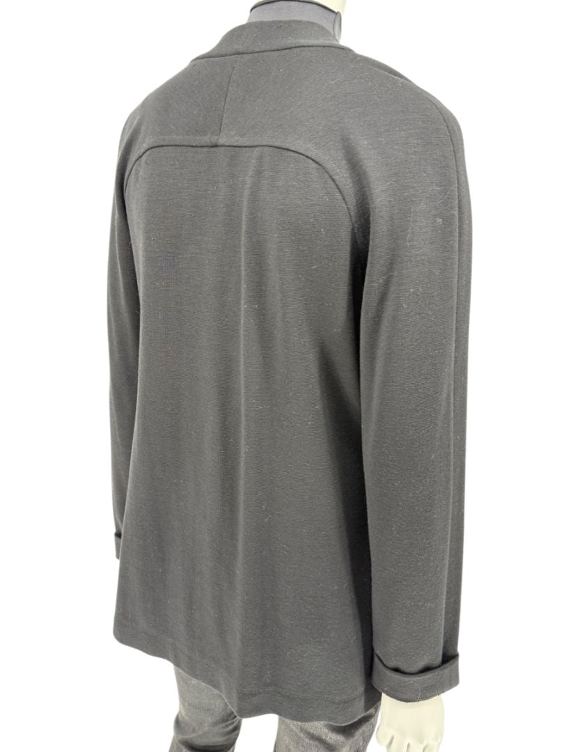 Lida Baday Black Wool Knit Cardigan - Size 12