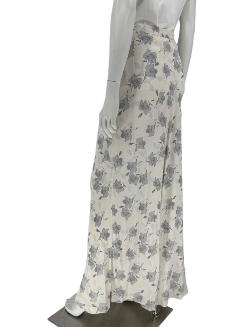 Votre Nom Paris Gray Floral Maxi Skirt – Size 46