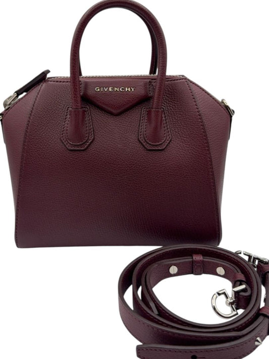 Givenchy  Sugar Goatskin Mini Antigona Aubergine
