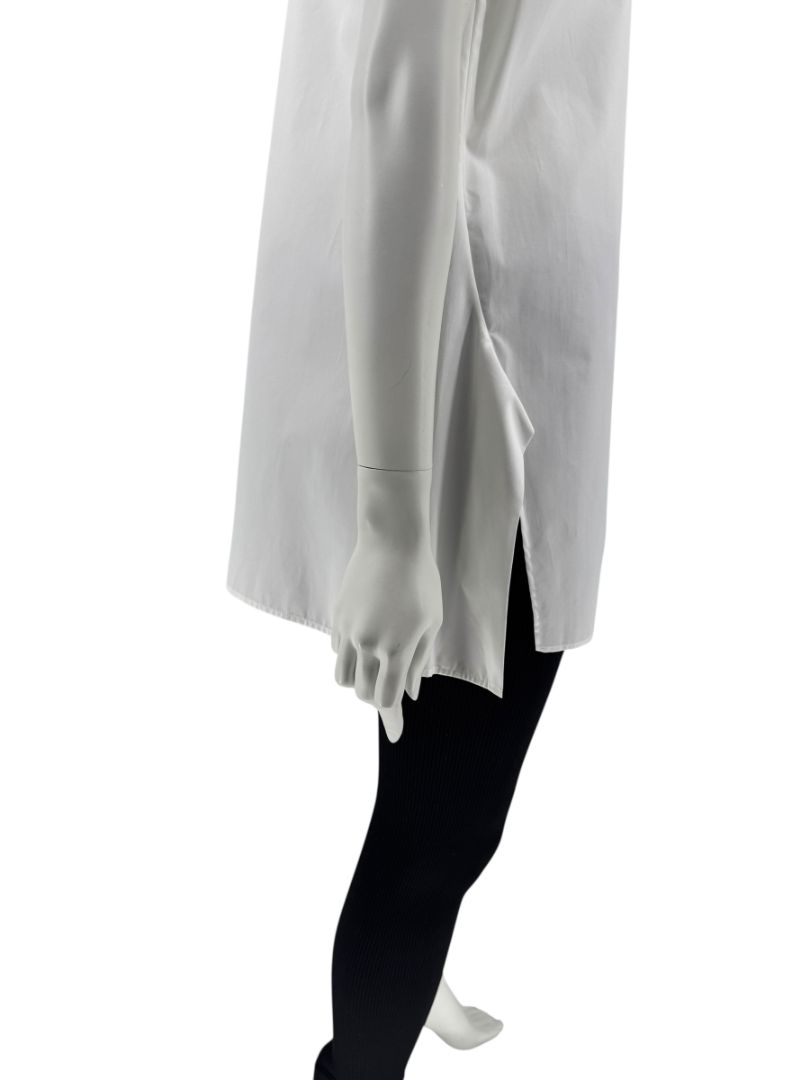 Jil Sander White Sleeveless Cotton Blouse - Size 40 (IT)