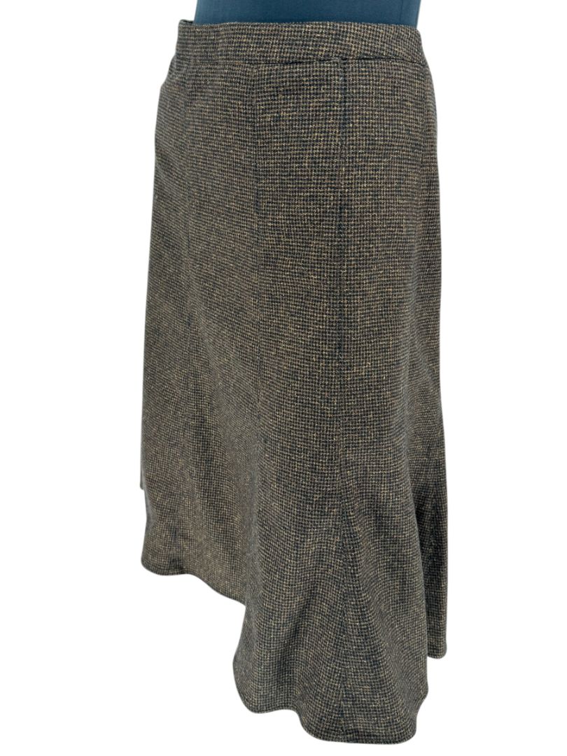 Etro Brown Wool Blend Flared Skirt – Size 46 (Approx. US 10/12)