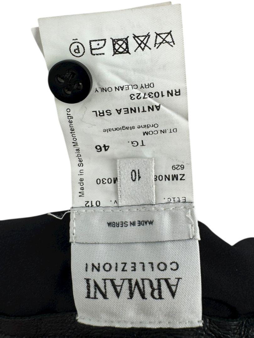 Armani Collezioni Charcoal Gray Wool-Blend Pencil Skirt – Size 10 / IT 46