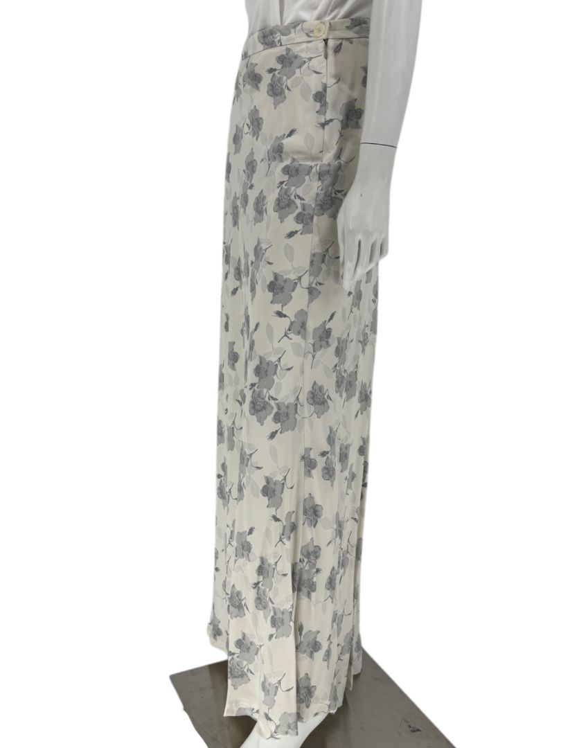 Votre Nom Paris Gray Floral Maxi Skirt – Size 46