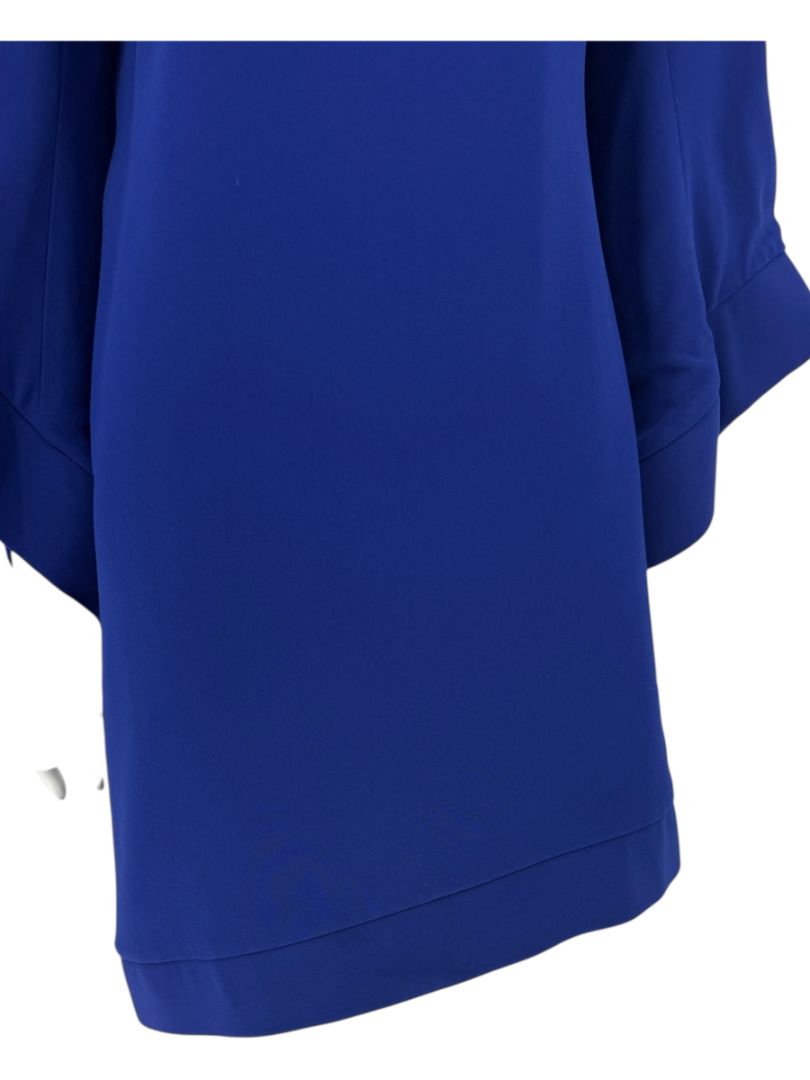 Pamella Roland Cobalt Blue Structured Shift Dress – Large