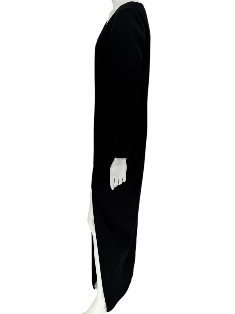 Pamella Roland Black Asymmetric Neckline Gown – Large