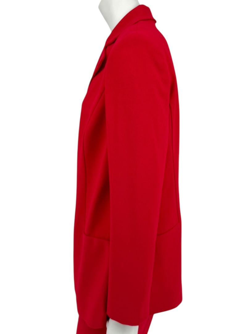 Pamella Roland Red Open Front Blazer & Trouser Set – Large
