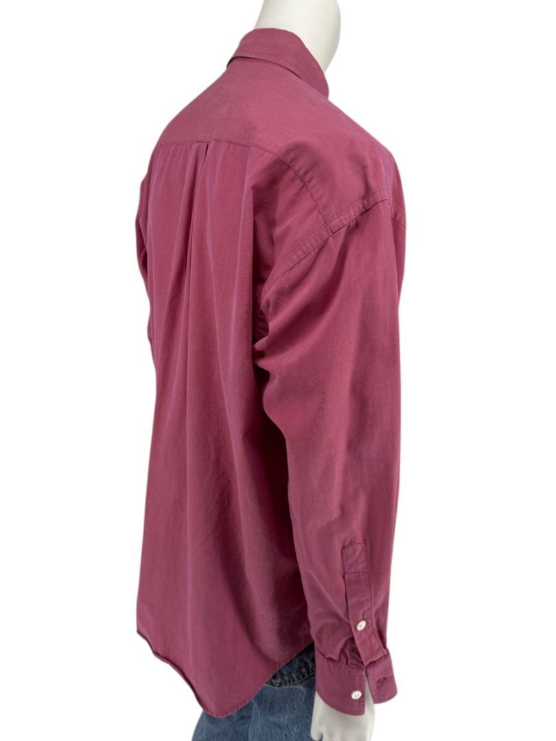 Craig Taylor Raspberry Pink 100% Cotton Button-Front Shirt – Size M