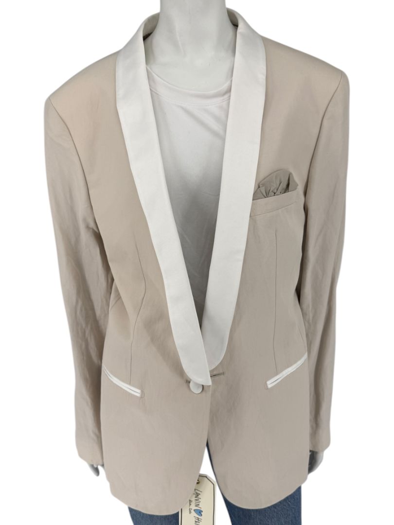 Lanvin ♥ H&M Men’s Beige Tuxedo Blazer – Limited Edition – EU 52/US 42R