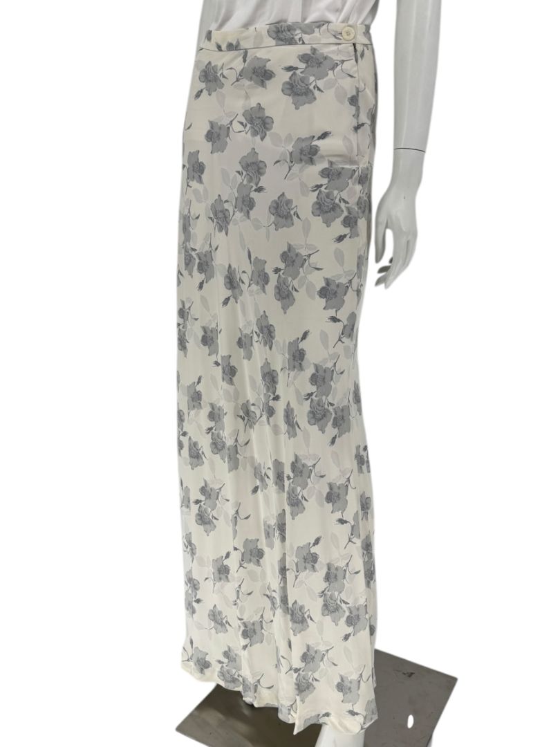 Votre Nom Paris Gray Floral Maxi Skirt – Size 46