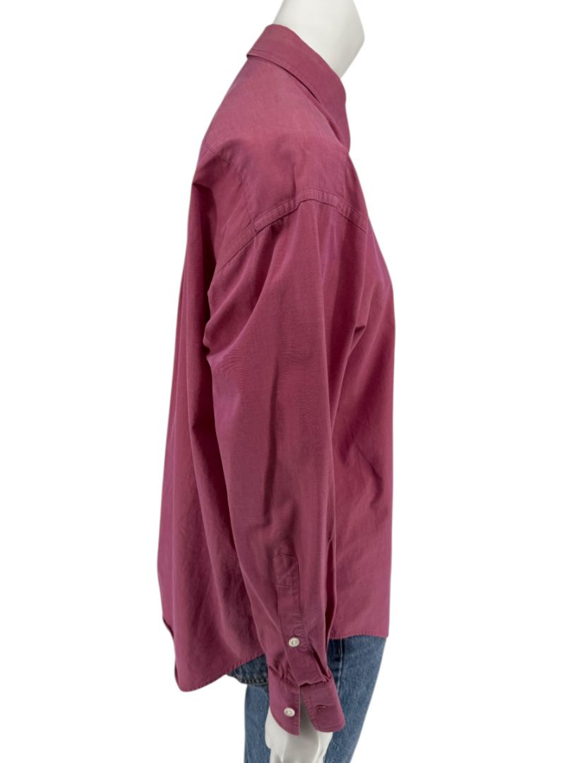 Craig Taylor Raspberry Pink 100% Cotton Button-Front Shirt – Size M