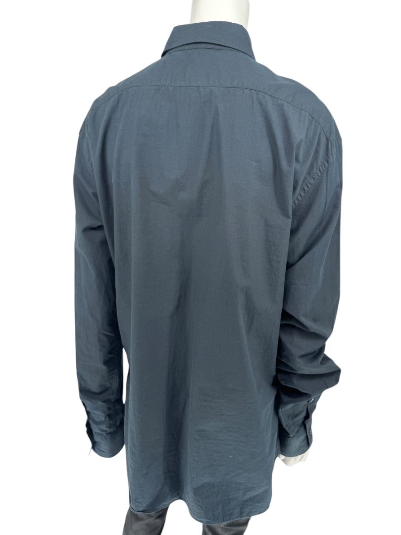 Galliano Gazette Oversized Graphic Cotton Shirt – Size 54 (Men's)
