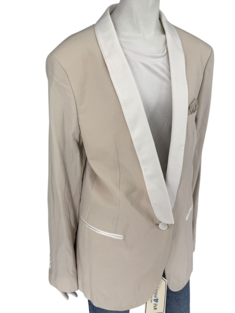 Lanvin ♥ H&M Men’s Beige Tuxedo Blazer – Limited Edition – EU 52/US 42R