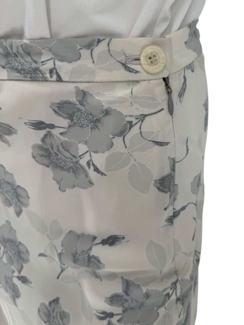 Votre Nom Paris Gray Floral Maxi Skirt – Size 46
