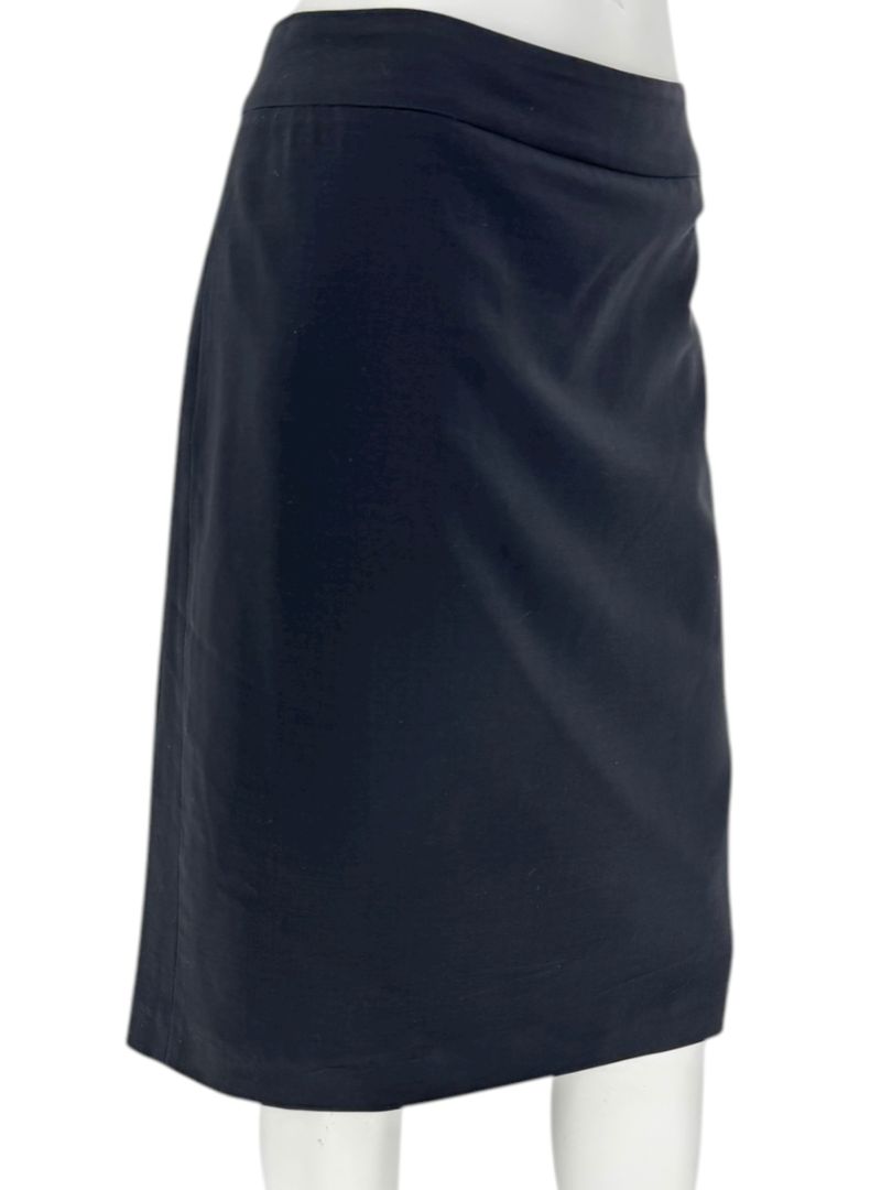Armani Collezioni Black Virgin Wool Pencil Skirt – Size: 12