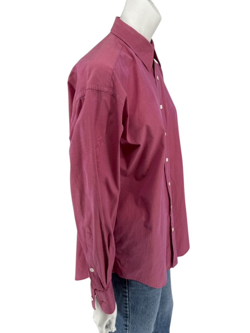 Craig Taylor Raspberry Pink 100% Cotton Button-Front Shirt – Size M