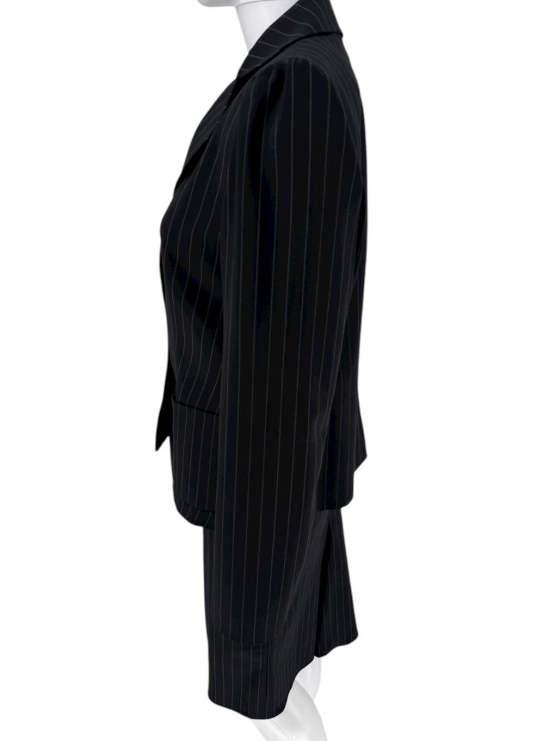 Armani Collezioni Charcoal Pinstripe 3-Piece Suit – Size 12