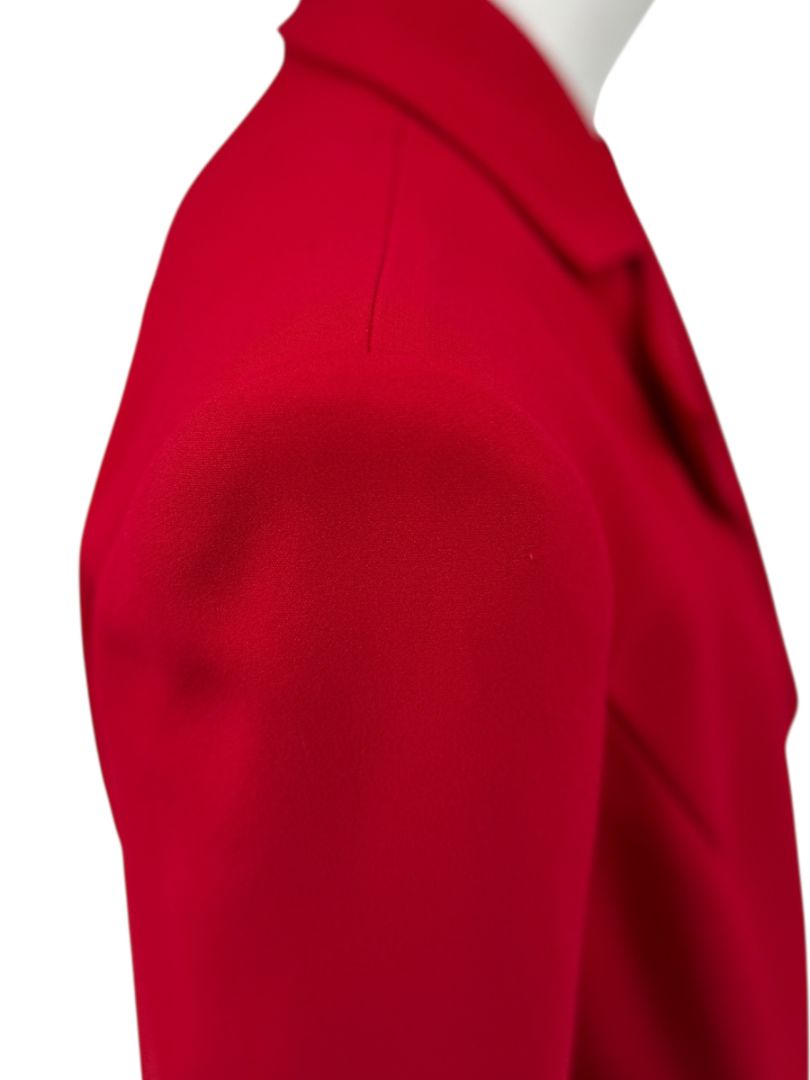 Pamella Roland Red Open Front Blazer & Trouser Set – Large