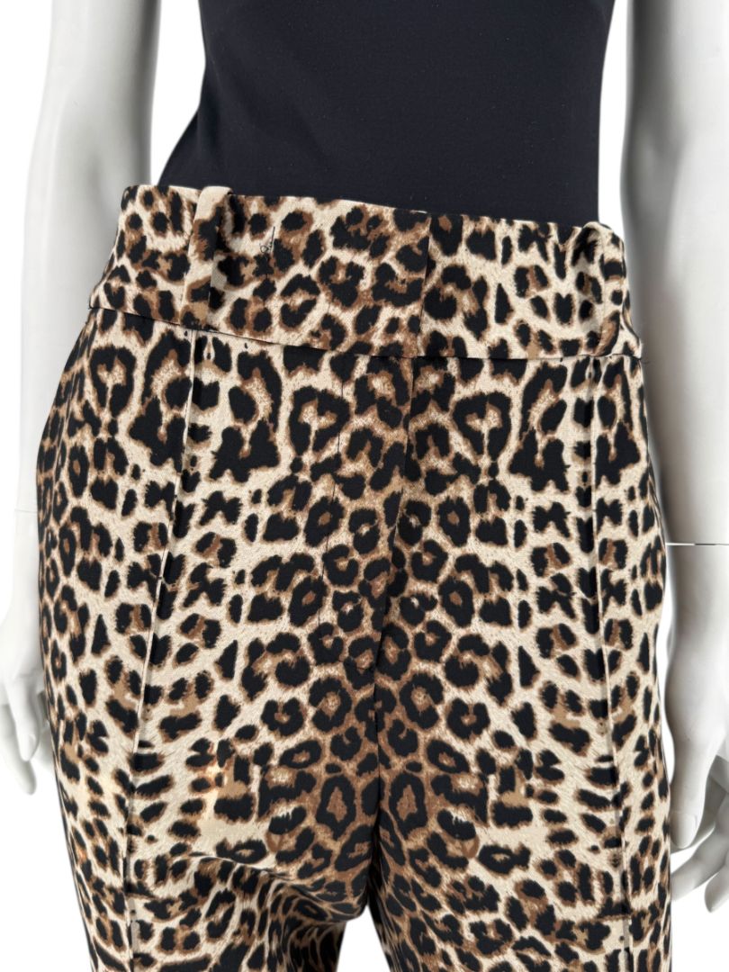 Veronica Beard Leopard Print Stretch Ankle Pants – Size 12
