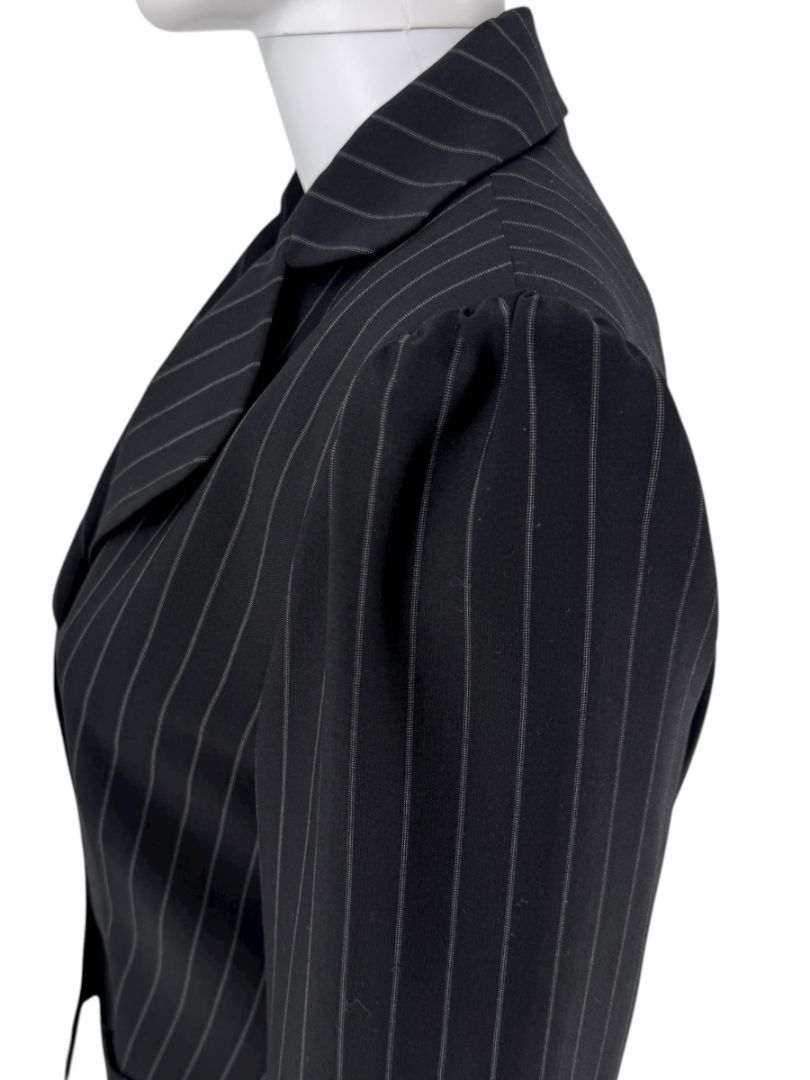 Armani Collezioni Charcoal Pinstripe 3-Piece Suit – Size 12