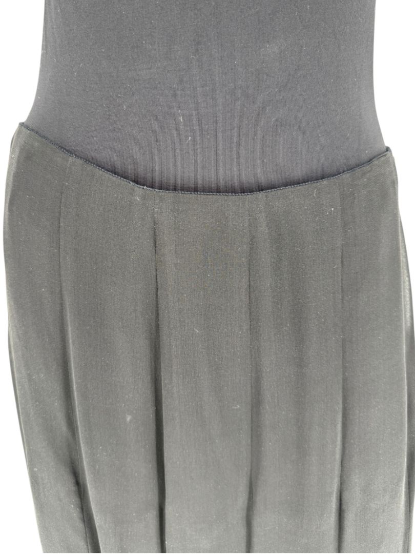 Dana Buchman Black Silk Pleated Maxi Skirt – Size 10