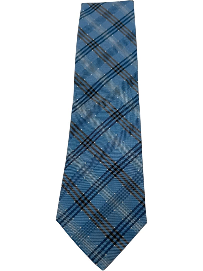 Burberry London Blue NovaCheck Silk Tie