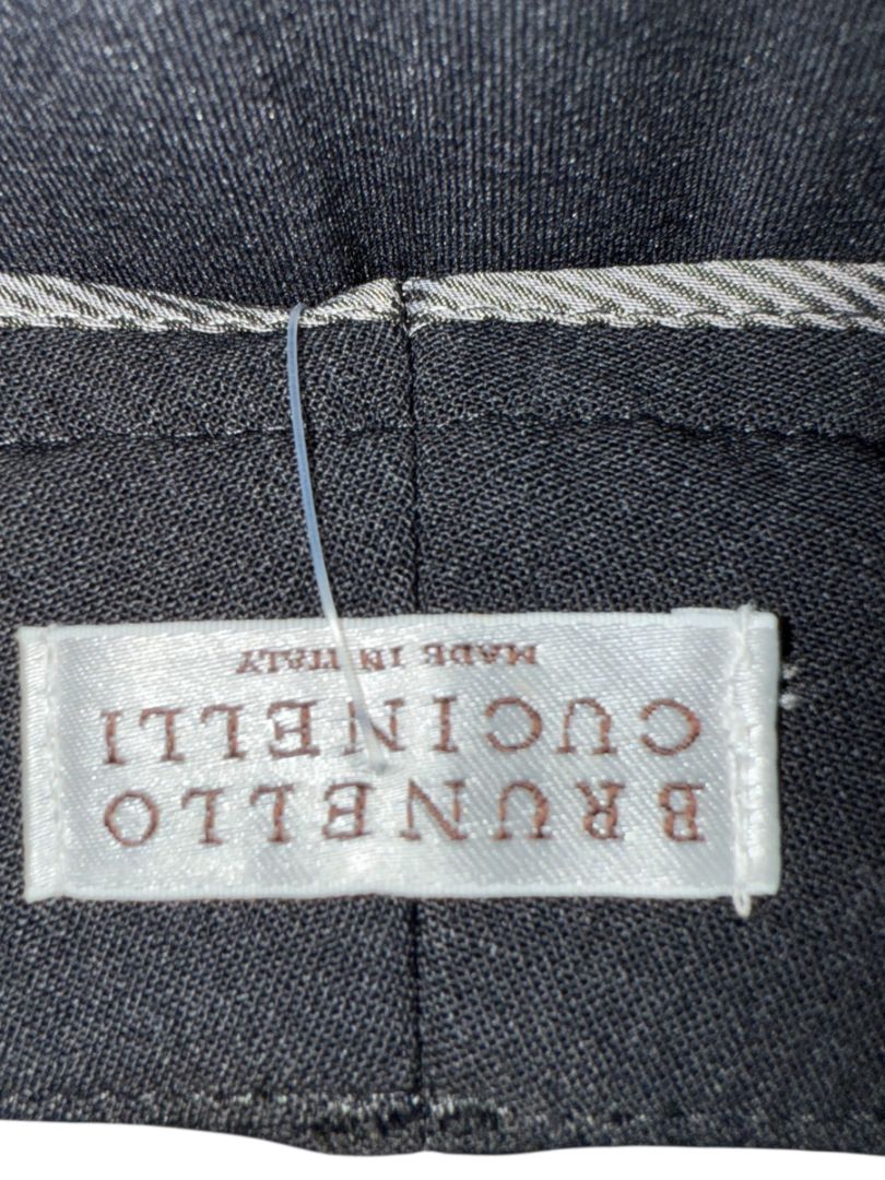 Brunello Cucinelli Embellished Wool Blend Trousers - Size US 10