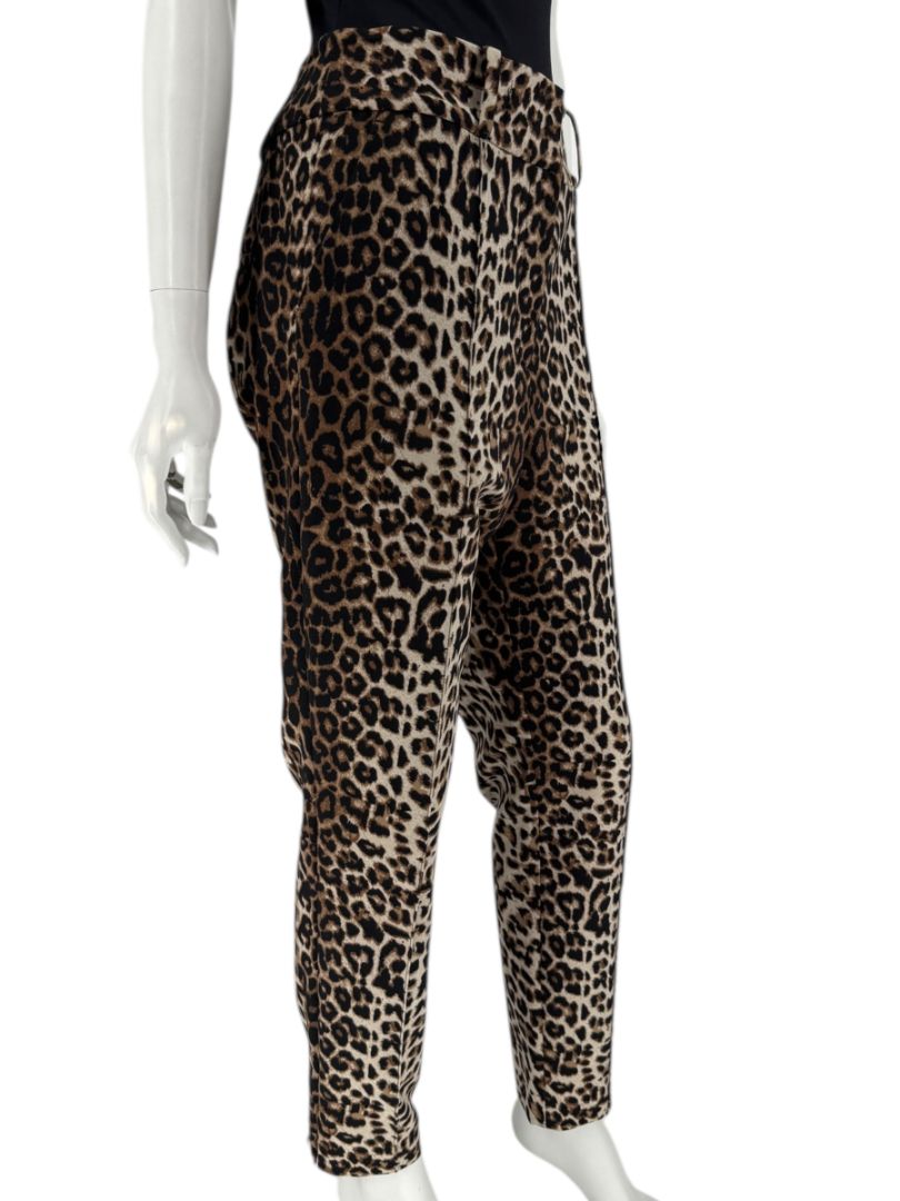 Veronica Beard Leopard Print Stretch Ankle Pants – Size 12