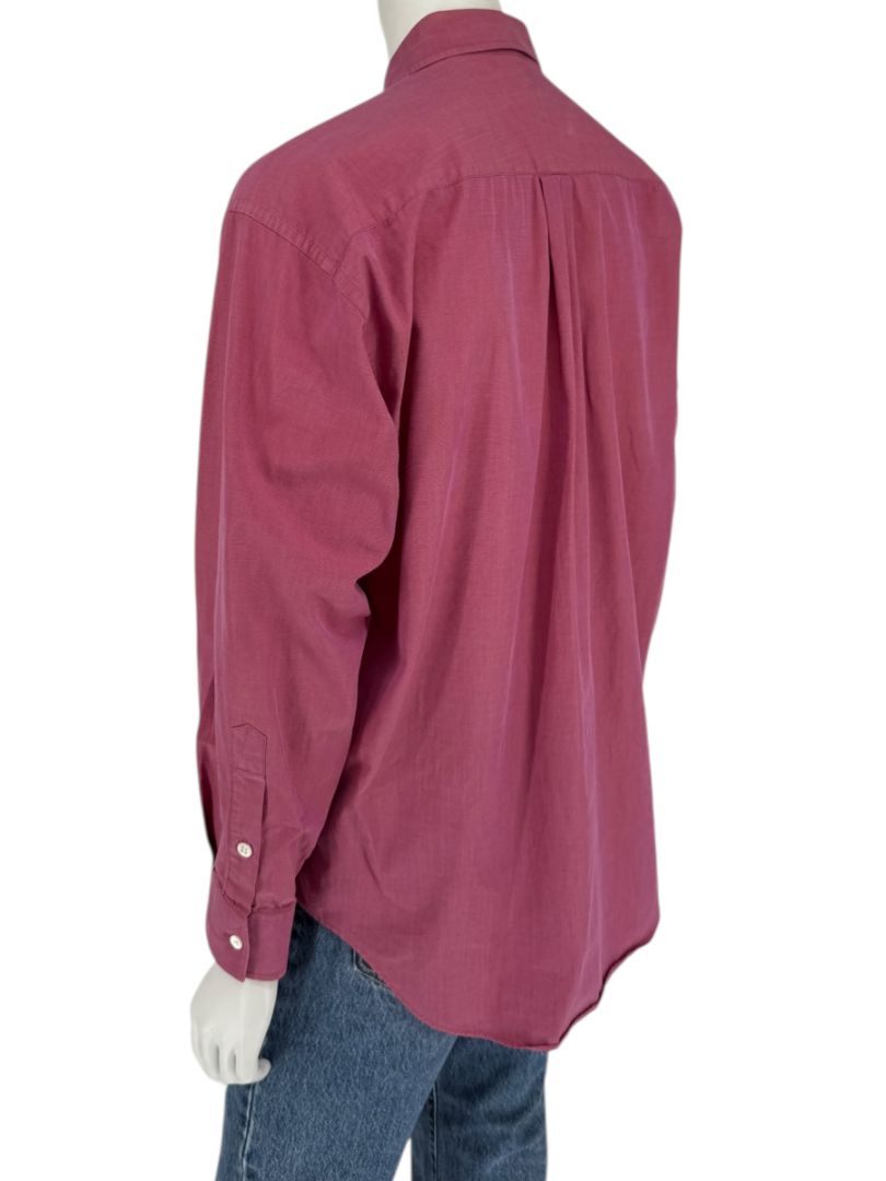 Craig Taylor Raspberry Pink 100% Cotton Button-Front Shirt – Size M