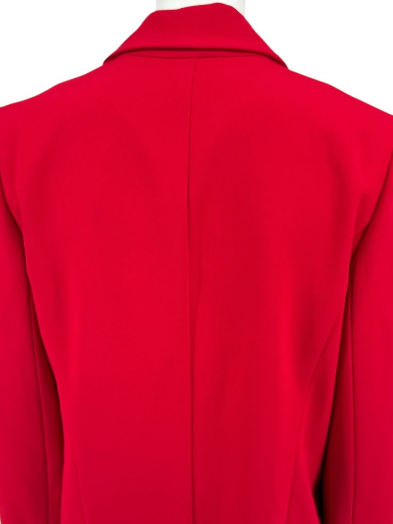 Pamella Roland Red Open Front Blazer & Trouser Set – Large