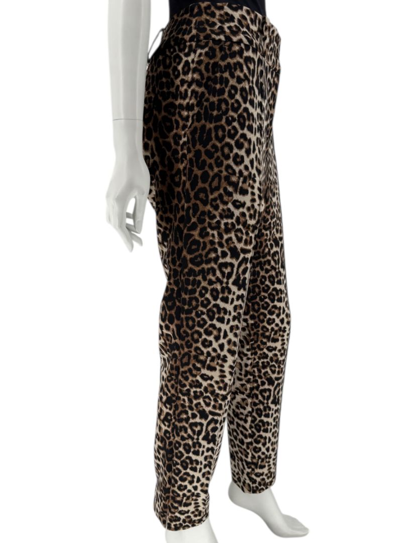 Veronica Beard Leopard Print Stretch Ankle Pants – Size 12