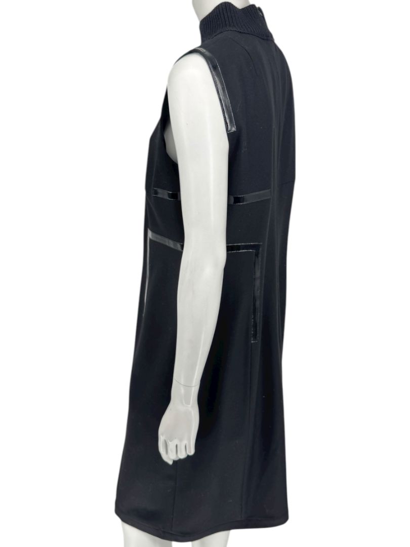 Akris Punto Women’s Black Wool Sleeveless Dress – Size 12