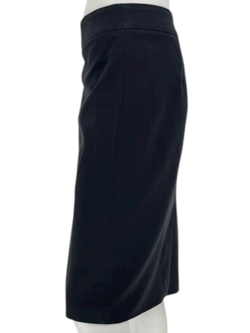 Armani Collezioni Black Virgin Wool Pencil Skirt – Size: 12