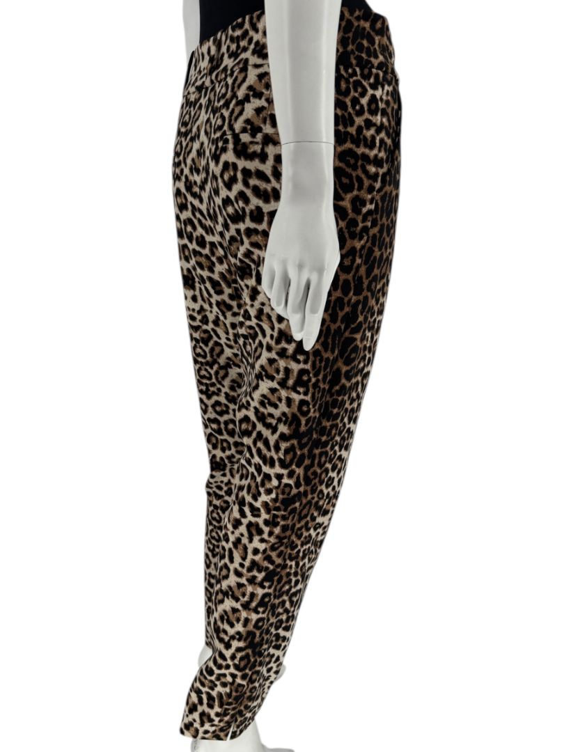 Veronica Beard Leopard Print Stretch Ankle Pants – Size 12