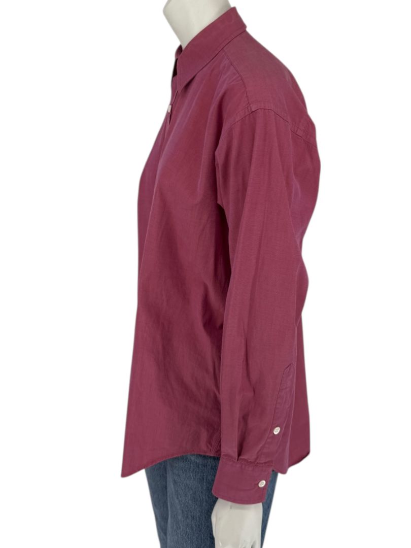 Craig Taylor Raspberry Pink 100% Cotton Button-Front Shirt – Size M