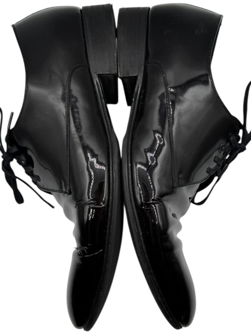 Christian Dior Black Patent Leather Oxford Shoes – Size 8 Men's