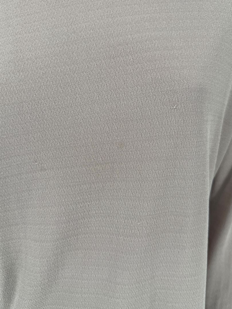 Zenobia Taupe Silk Turtleneck Blouse – Size XL