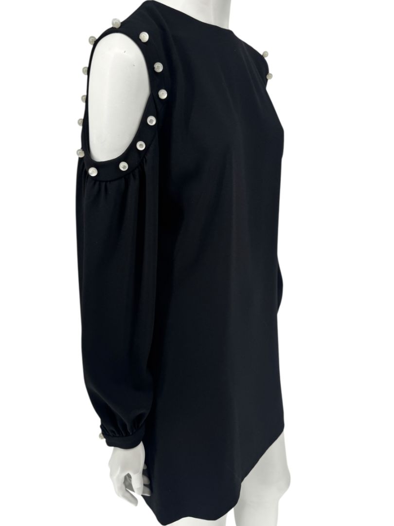 Pamella Roland Embellished Knit Sheath Dress - Large