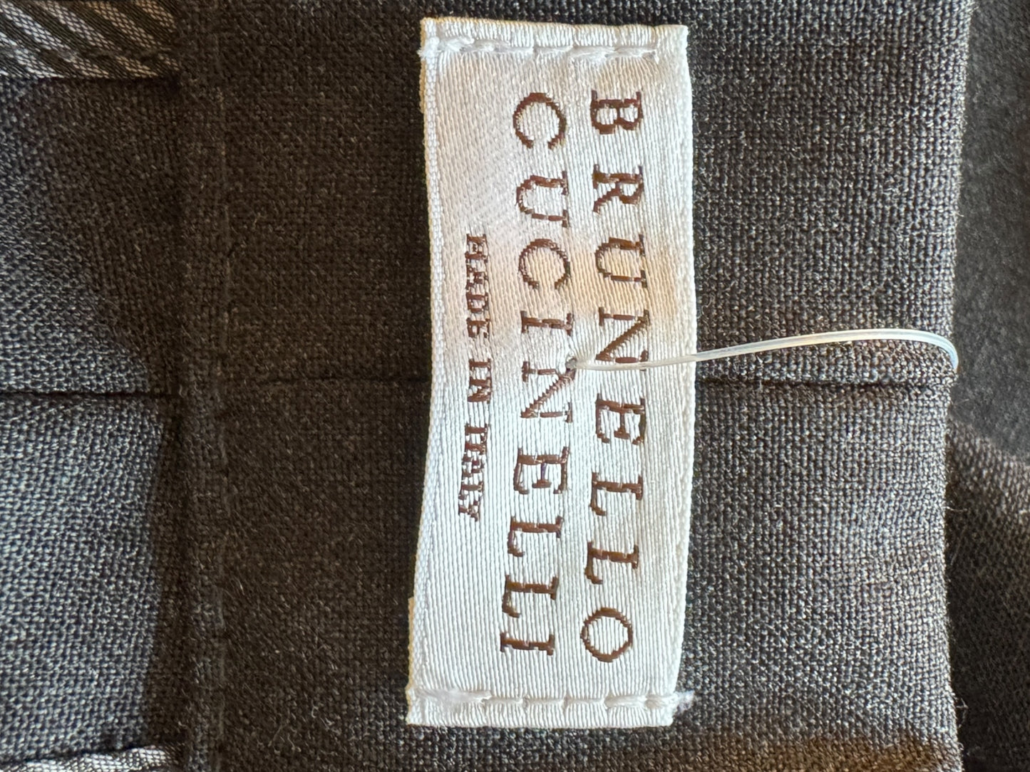 Brunello Cucinelli Charcoal Gray Wool-Blend Drawstring Pants – Size 8 (IT 44)