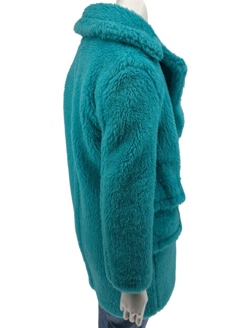 Max Mara “Adenia” Turquoise Double-Breasted Coat – Sfilata Collection – Size 0